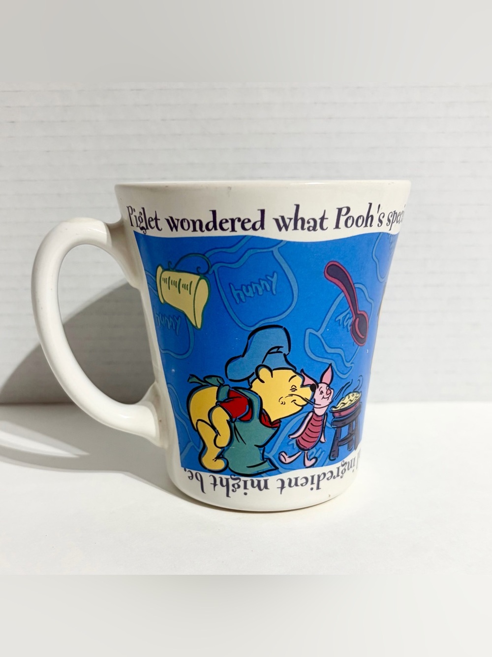 Disney FTD Winnie Pooh Piglet Milne Coffee Mug Special Ingredient Ceramic White